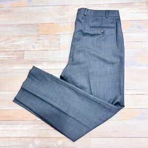 RALPH LAUREN Gray Wool Dress Pants Tailored Office Formal | Size 40 *